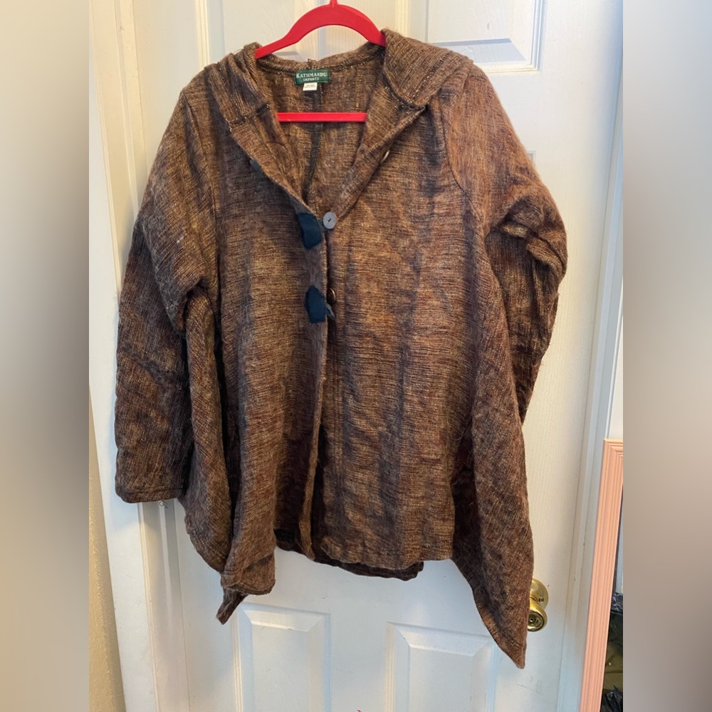 Brown cardigan
